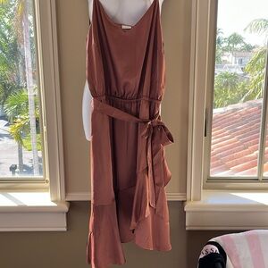 Cooper satin like midi dress